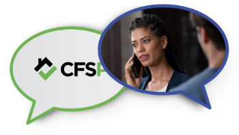 CFSP real estate agent taking on phone